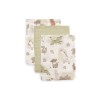 Set van 3 hydrofiele washandjes - Barn buddies